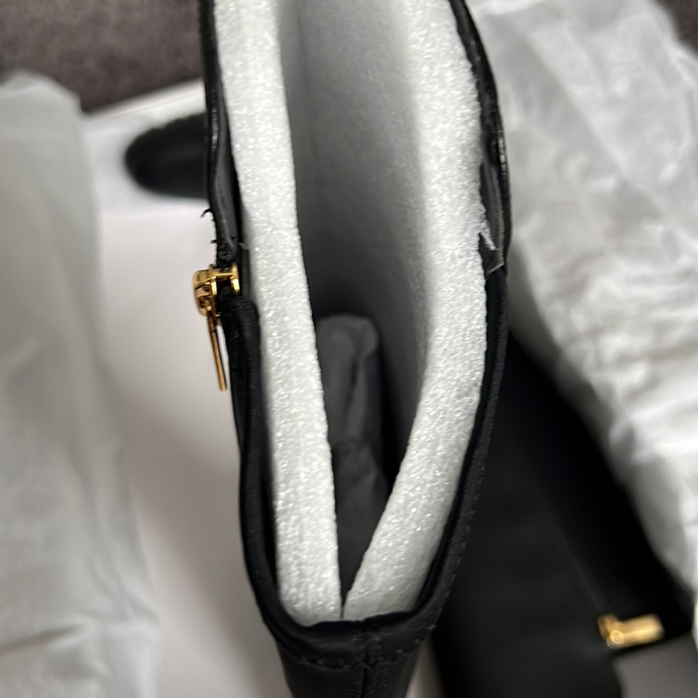 NEW Michael Kors Alicia Black Leather Over the Knee Boot - Women’s 6 - Picture 10 of 12